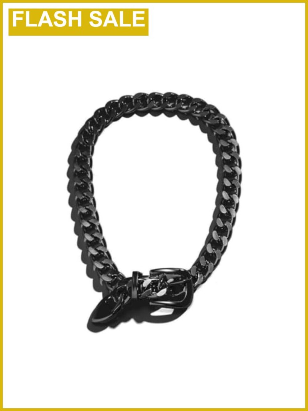 Chunky Gold Chain Belt Buckle Necklace Punk Women Jewelry